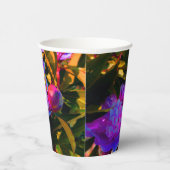 美しいピンクの牡丹ラウンド 紙コップ (右)