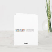 美しいピンクの牡丹、グリーテパーソナライズされたィングカード カード (裏面)