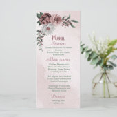美しいピンクの白シナモンバラフローラ緑 メニュー (スタンド正面)