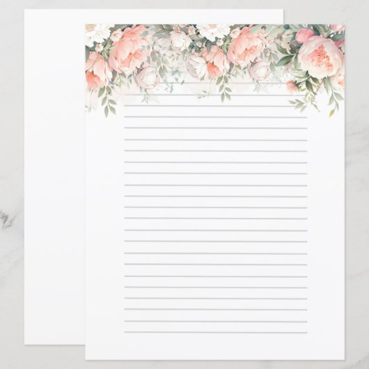 美しいピンクの繊細なバラ (正面/裏面)