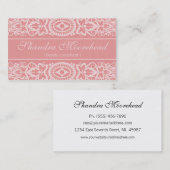 美しいピンクの美しいコンサルタントの名刺 名刺 (正面/裏面)