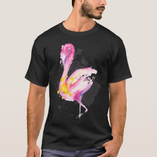 美しいピンクの美しいフラミンゴ Tシャツ