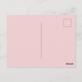 美しいピンクの芍薬 ポストカード (裏面)