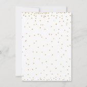 美しいピンクの花のウサギ 1歳の誕生日 招待状 (裏面)