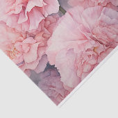 美しいピンクの花のカーネーションの水彩画アート 薄葉紙 (詳細)