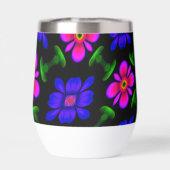 美しいピンクの花のパターン (背面)