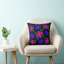 美しいピンクの花のパターン クッション