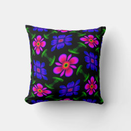 美しいピンクの花のパターン クッション