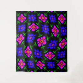 美しいピンクの花のパターン タペストリー