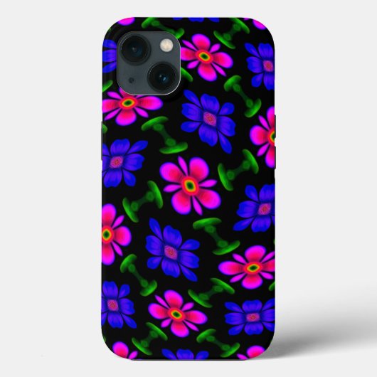 美しいピンクの花のパターン Case-Mate iPhoneケース (裏面)
