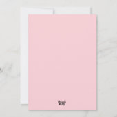 美しいピンクの花のマザーズデーカード（スペイン語） シーズンカード (裏面)