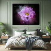 美しいピンクの花のミニマル主義者 ポスター