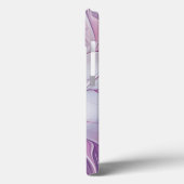 美しいピンクの花の抽象芸術フラクタルイニシャル Case-Mate iPhoneケース (裏面 / 左)