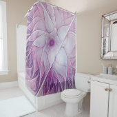 美しいピンクの花の抽象芸術モダンフラクタル・アート シャワーカーテン (インサイチュ)