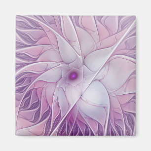 美しいピンクの花の抽象芸術モダンフラクタル・アート マグネット