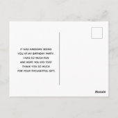 美しいピンクの花クローズアップ写真ありがとう ポストカード (裏面)