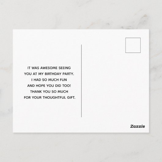 美しいピンクの花クローズアップ写真ありがとう ポストカード (裏面)