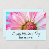 美しいピンクの花クローズアップ写真母の日 シーズンカード (正面/裏面)