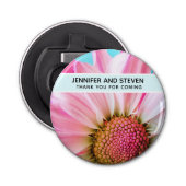 美しいピンクの花クローズアップ写真結婚の数 栓抜き (正面)