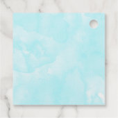 美しいピンクの花クローズアップ写真誕生日 フェイバータグ (裏面)