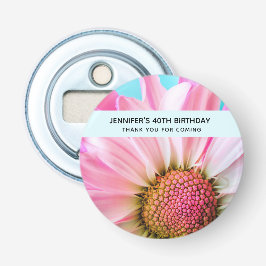 美しいピンクの花クローズアップ写真誕生日 栓抜き