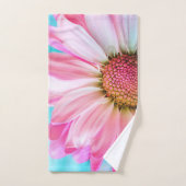 美しいピンクの花クローズアップ写真 バスタオルセット (ハンドタオル)