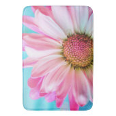 美しいピンクの花クローズアップ写真 バスマット (正面縦)