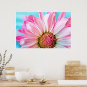 美しいピンクの花クローズアップ写真 ポスター (キッチン)