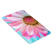 美しいピンクの花クローズアップ写真 マグネット (右側)