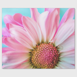 美しいピンクの花クローズアップ写真 ラッピングペーパー