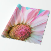 美しいピンクの花クローズアップ写真 ラッピングペーパー (アンロールド)