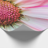 美しいピンクの花クローズアップ写真 ラッピングペーパー (角)