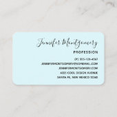 美しいピンクの花クローズアップ写真 名刺 (裏面)