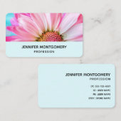 美しいピンクの花クローズアップ写真 名刺 (正面/裏面)