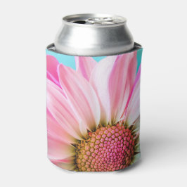 美しいピンクの花クローズアップ写真 缶クーラー