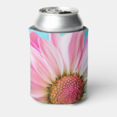 美しいピンクの花クローズアップ写真 缶クーラー (缶裏面)