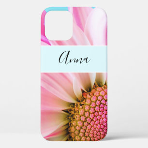 美しいピンクの花クローズアップ写真 iPhone 12ケース