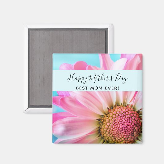 美しいピンクの花写真母の日 マグネット (正面/裏面)
