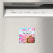 美しいピンクの花写真母の日 マグネット (インサイチュ (食洗機))