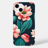 美しいピンクの花柄 Case-Mate iPhoneケース (裏面)
