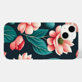美しいピンクの花柄 Case-Mate iPhoneケース (裏面 (横))