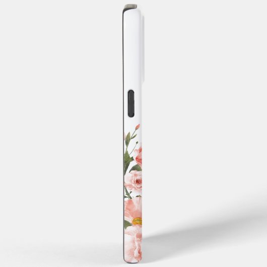 美しいピンクの花蝶の名ガーリー前 Case-Mate iPhoneケース (裏面 / 右)