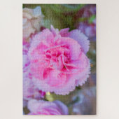 美しいピンクの花 ジグソーパズル (縦)