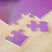 美しいピンクの花 ジグソーパズル (側面)