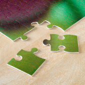 美しいピンクの花 ジグソーパズル (側面)