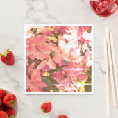 美しいピンクの花 スタンダードランチョンナプキン (インサイチュ)