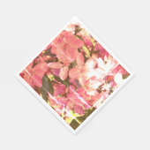 美しいピンクの花 スタンダードランチョンナプキン (角)