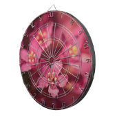 美しいピンクの花 ダーツボード (正面右)