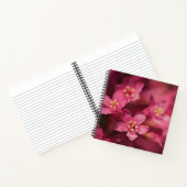 美しいピンクの花 ノートブック (内部)