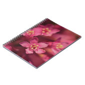 美しいピンクの花 ノートブック (左側)